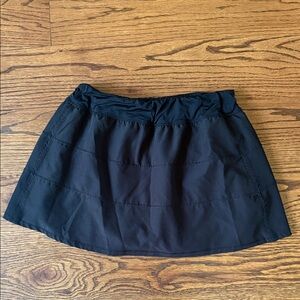 Black athletic skort